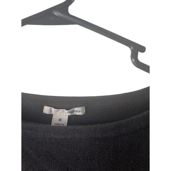 Halogen Size Medium Black Cotton Light Weight 3/4 Sleeve Top - Picture 5 of 8